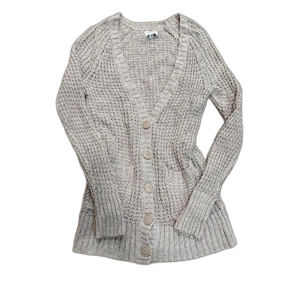 American Eagle Y2K Baby Knit Button Down Cardigan –Elena Gilbert Core - Picture 1 of 8
